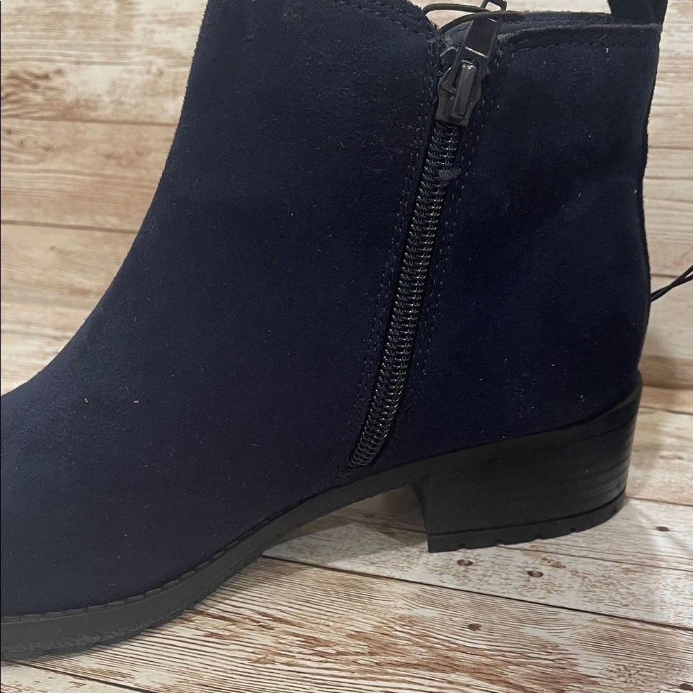 Style & Co Garnerr Dark Navy Suede Ankle Booties Womens 6M NEW - Picture 6 of 9